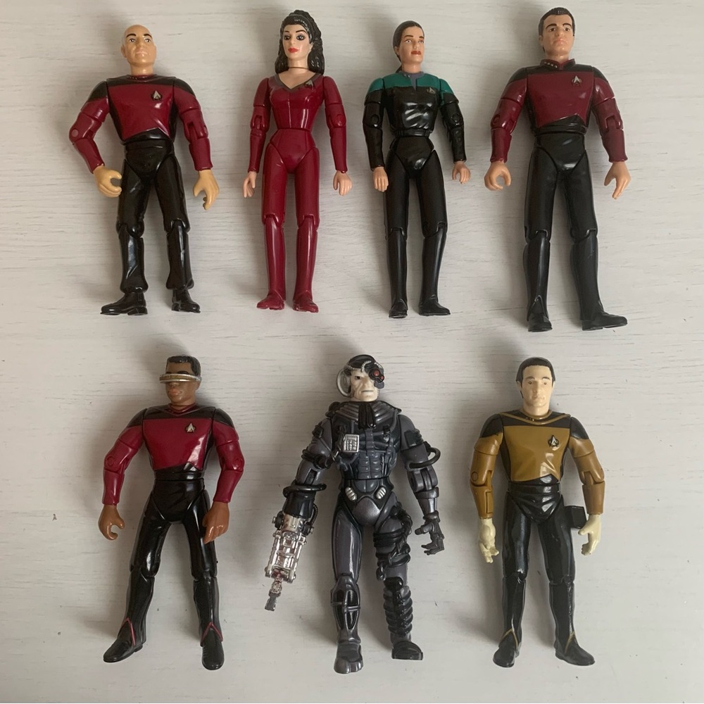 Star Trek Vintage 1992-94 Action Figures Lot of 7 Playmates Toys